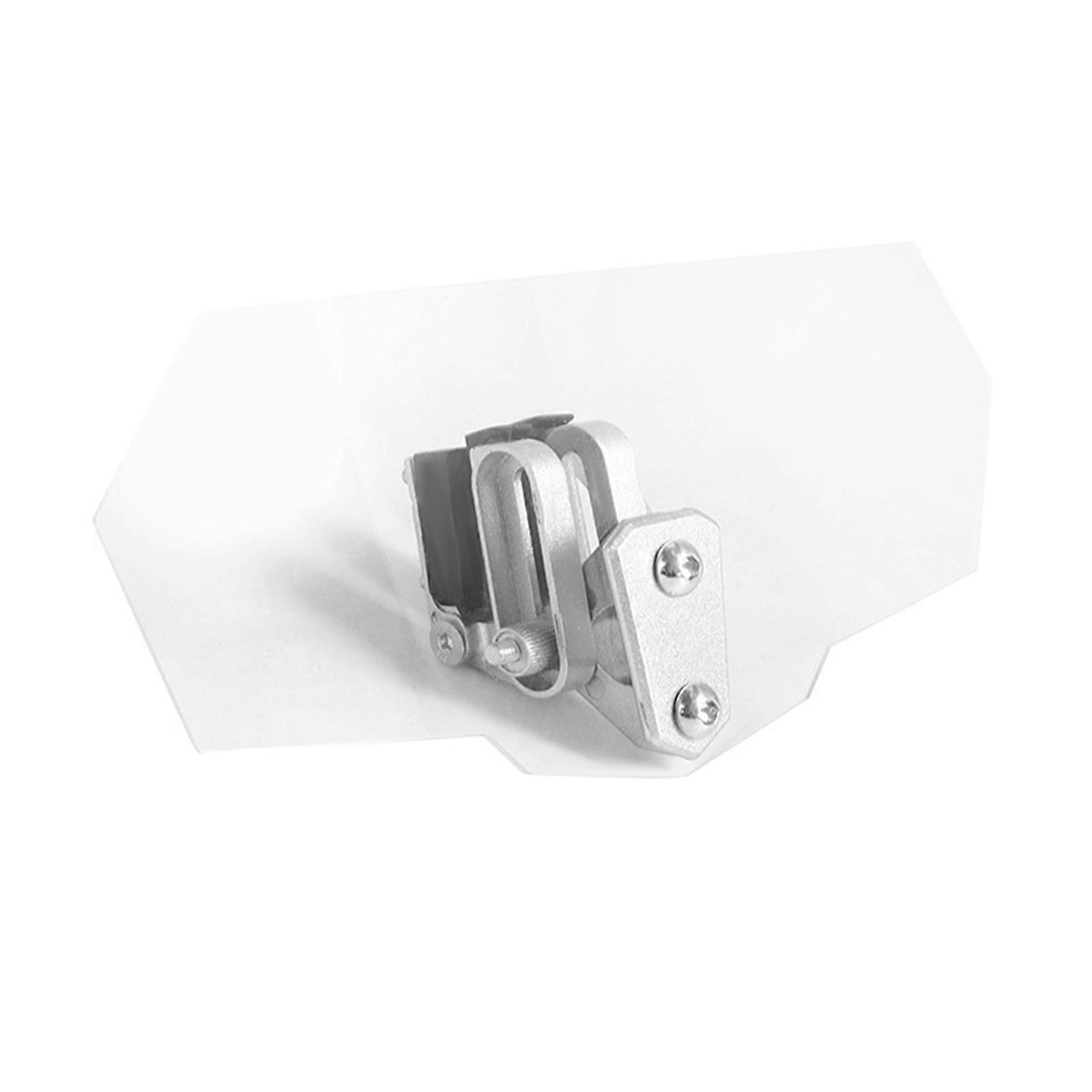 Height Adjustable Windshield Extension Motorbike Modified Accessories Motorcycle Windshield Windscreen Extension  White