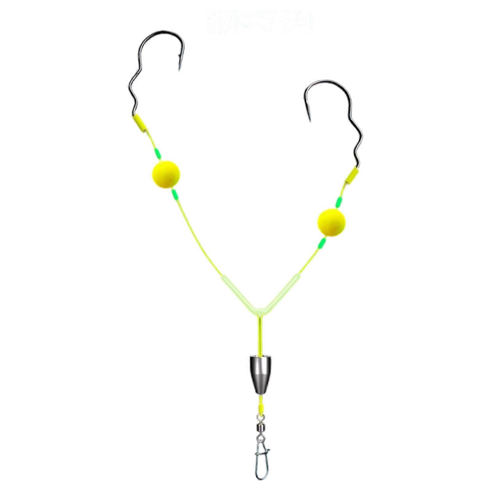 Engineered Plastic Base Double Hook Depth Adjustable Reverse Hook for Professional Casting Drifting Techniques Multicolor