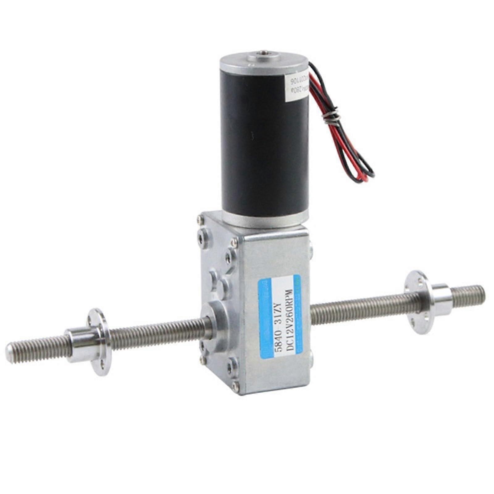 M8 Doppelgewindewelle 12-470 RPM Reversible Adjustable Speed Self-Locking Worm Gear Motor 12V/24V DC 160RPM Model