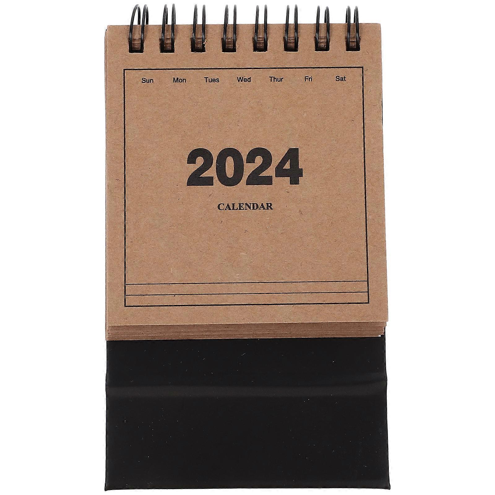 カレンダースモールフリップダブルワイヤーバインディング、メタルリング付き家庭用 1Set