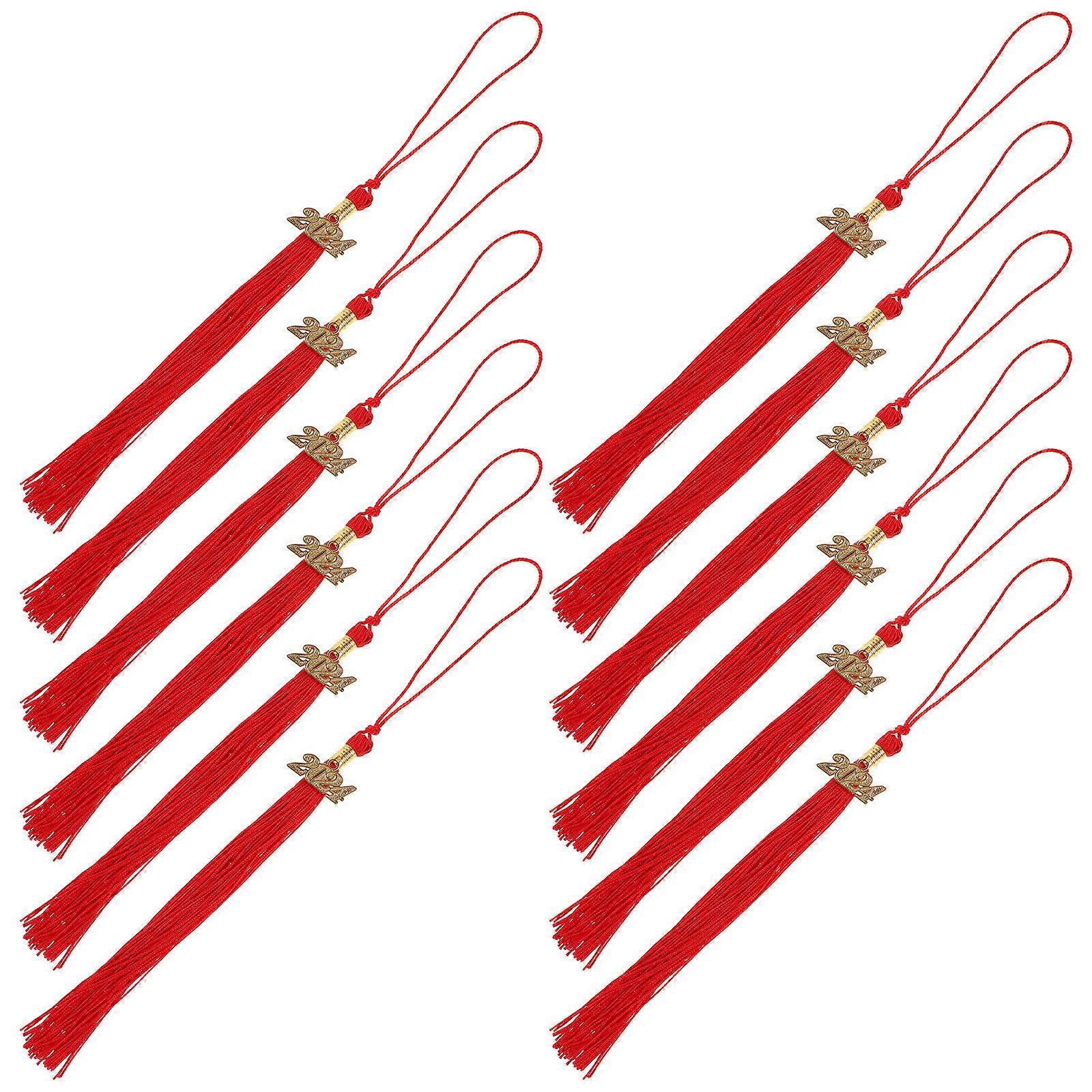 12pcs Graduation Cap Tassels Charms Decorations Durable Lightweight Easy Display Graduates Parties
