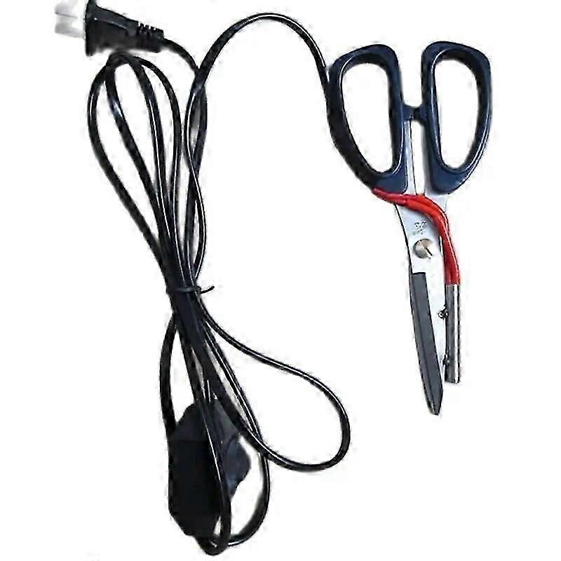 Electric Heating Scissors, Adjustable Temperature, for Cloth & Plastic Cutting