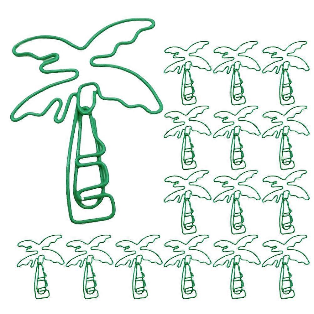 Paper Pins Office Paper Clips Tree Shape Metal File Clip For Office School 20Pcs