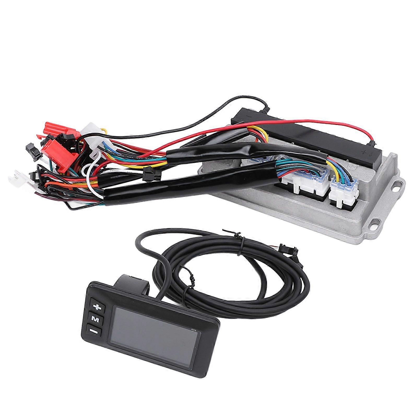 36V 48V 60V 500W 28A Electric Bike Brushless Motor PM Controller with G51 LCD Display Panel Bike Conversion Kit