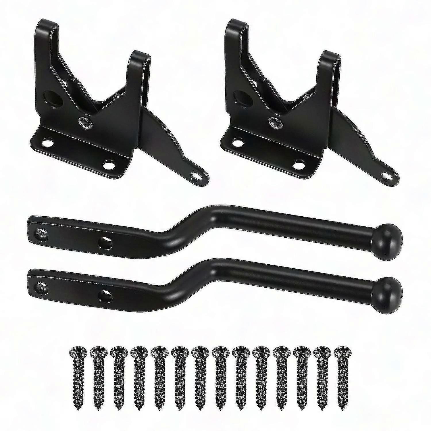 2PCS الذاتي قفل بوابة مزلاج التلقائي الجاذبية رافعة السياج بوابة قفل