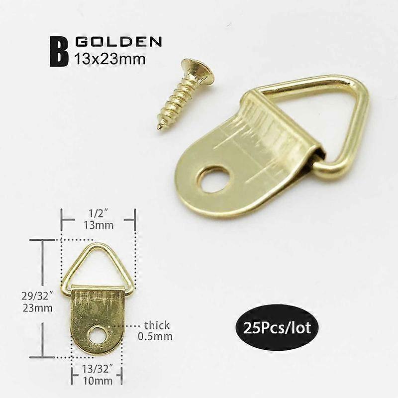 25Pcs Mirror Frame Hanger Artwork Po Wall Hook W/Screw