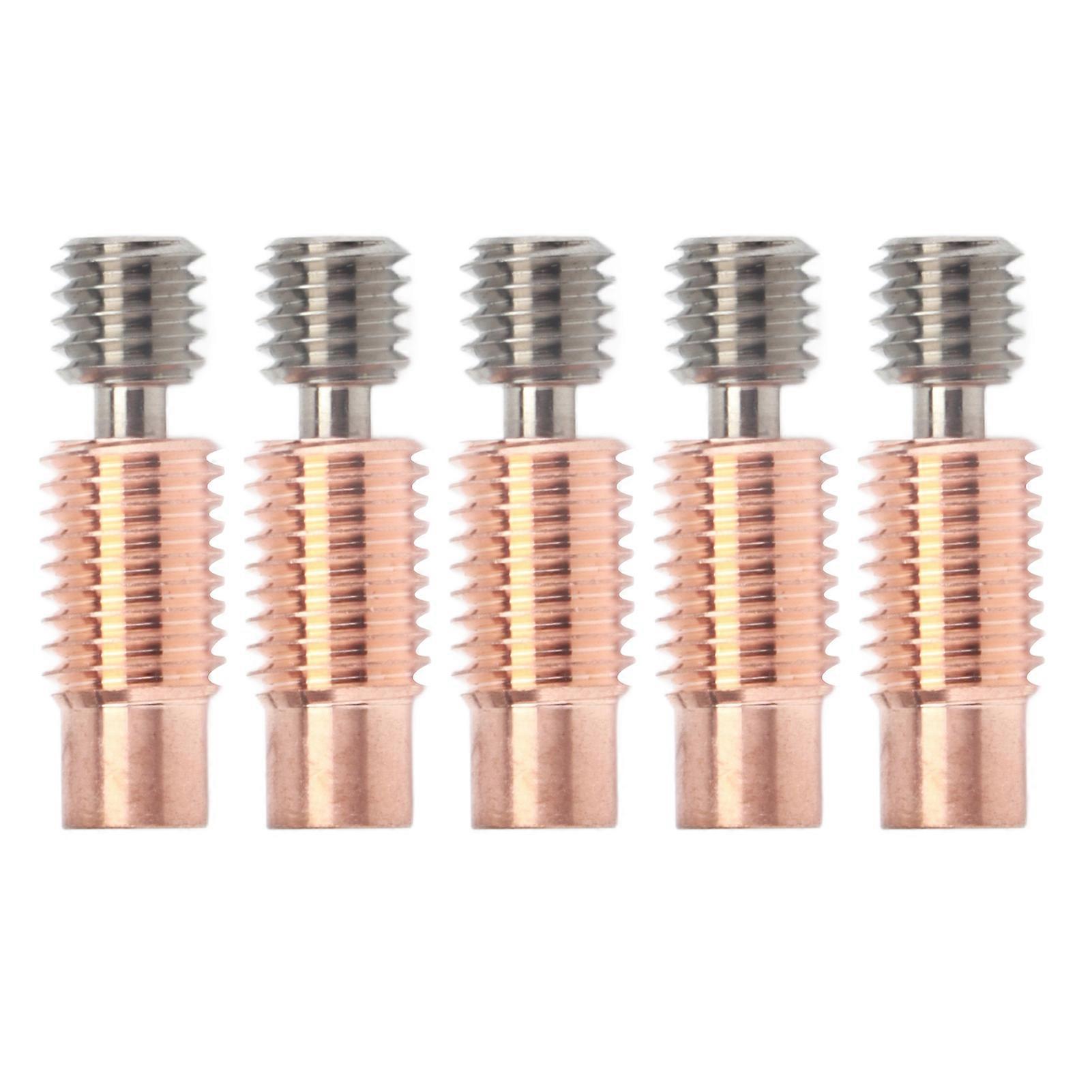 5PCS Bimetal Heat Break Ti Alloy Copper Heatbreak Replacement for Prusa I3 MK3 MK3S 3D PrinterThreaded