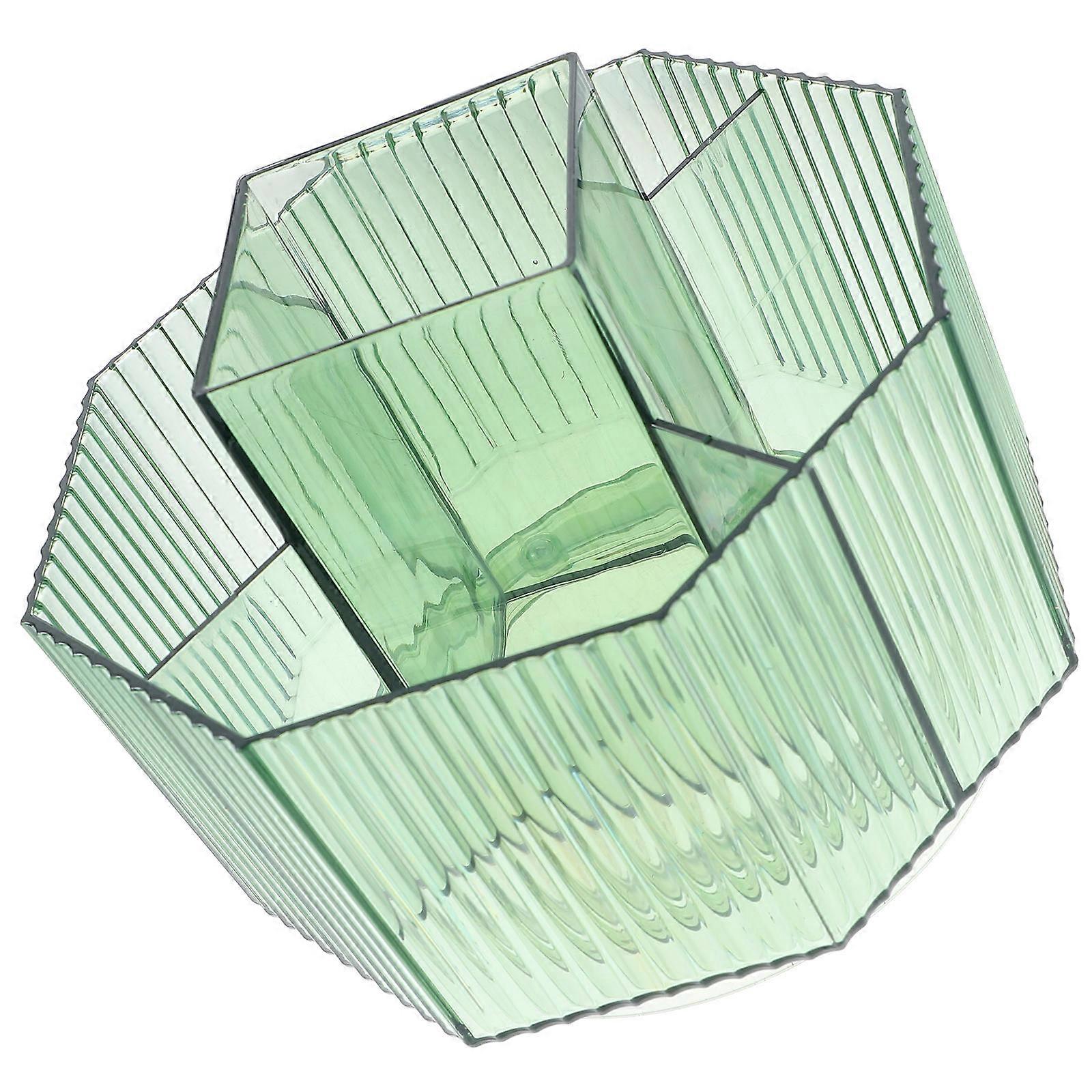Rotating Pen Holder for Desk Made of PET Green Color Ideal for Storage Use 7.87 Inches Diameter