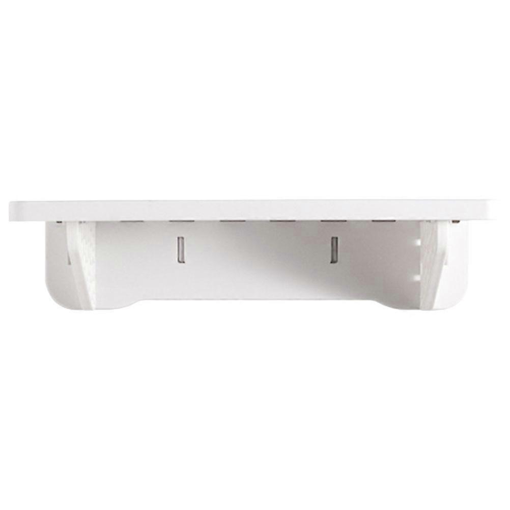 White Plastic Wall Shelf for Home Storage without Punching Easy to Install Bathroom Kitchen Holder