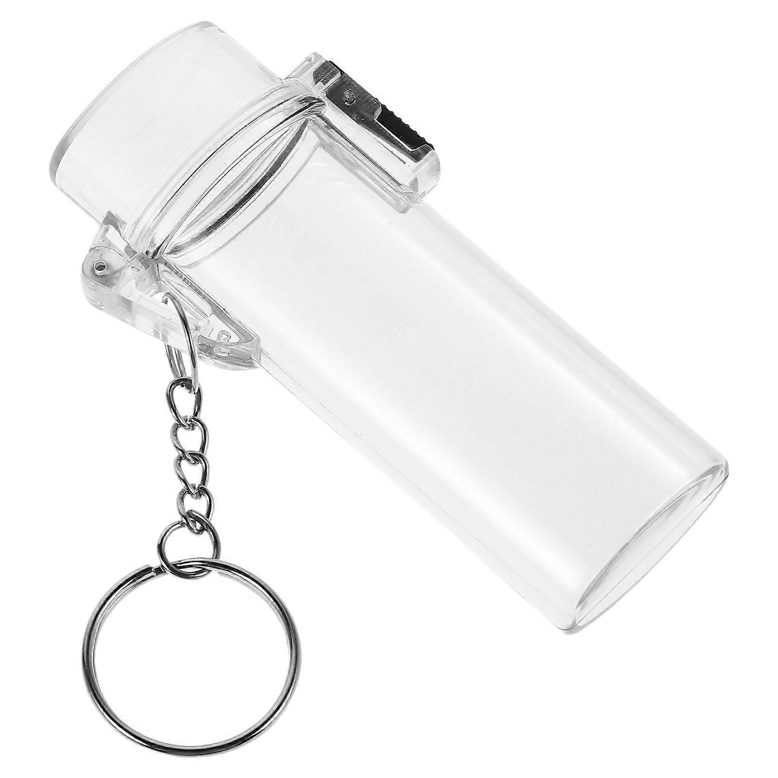 Clear Lighter Case Waterproof Protective Organizer For Travel Portable Use Stainless Steel 1Pack