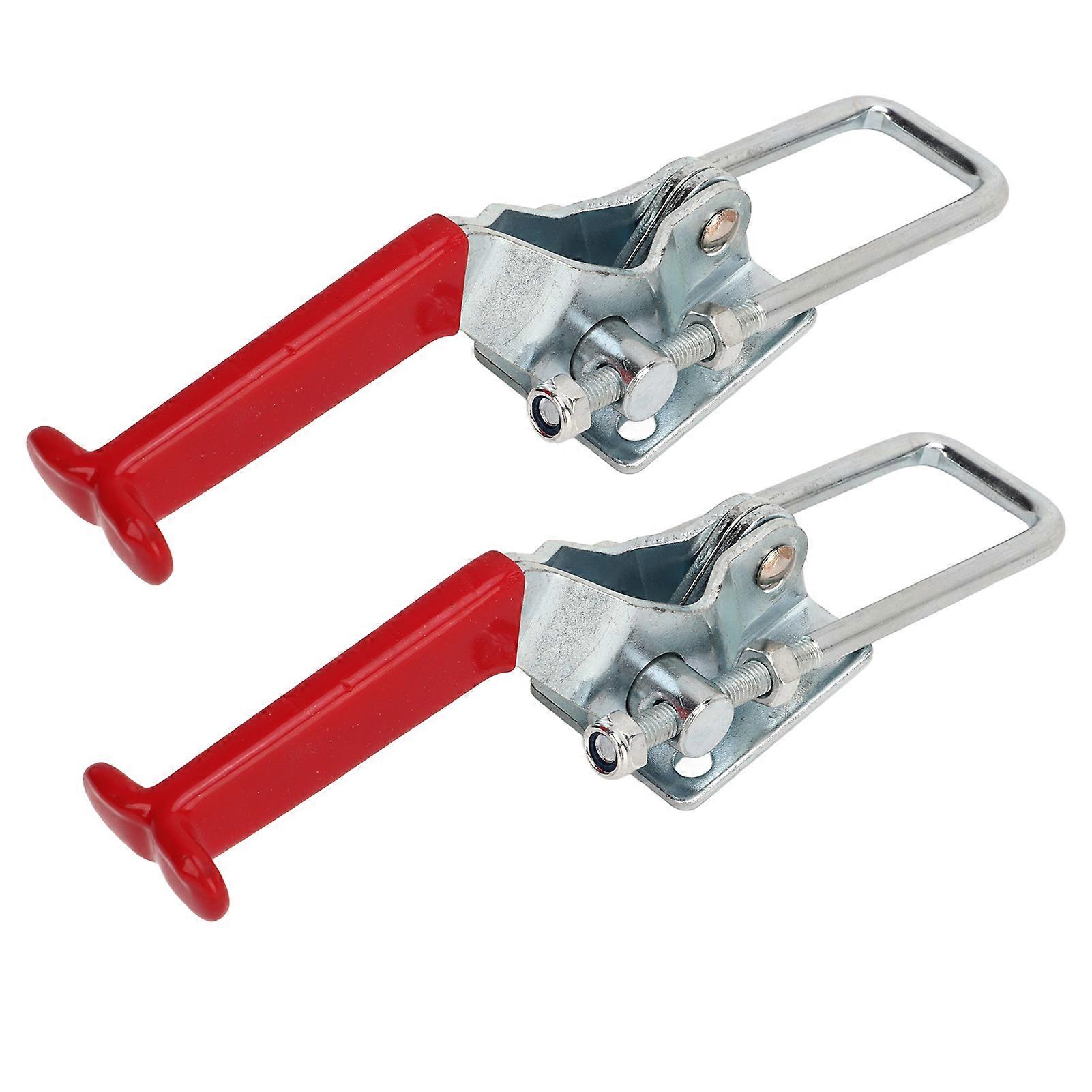 2PCS U Bolt Toggle Clamps 2000lbs Capacity Heavy Duty Adjustable Self Lock Toggle Latch Clamp For Trailer RV