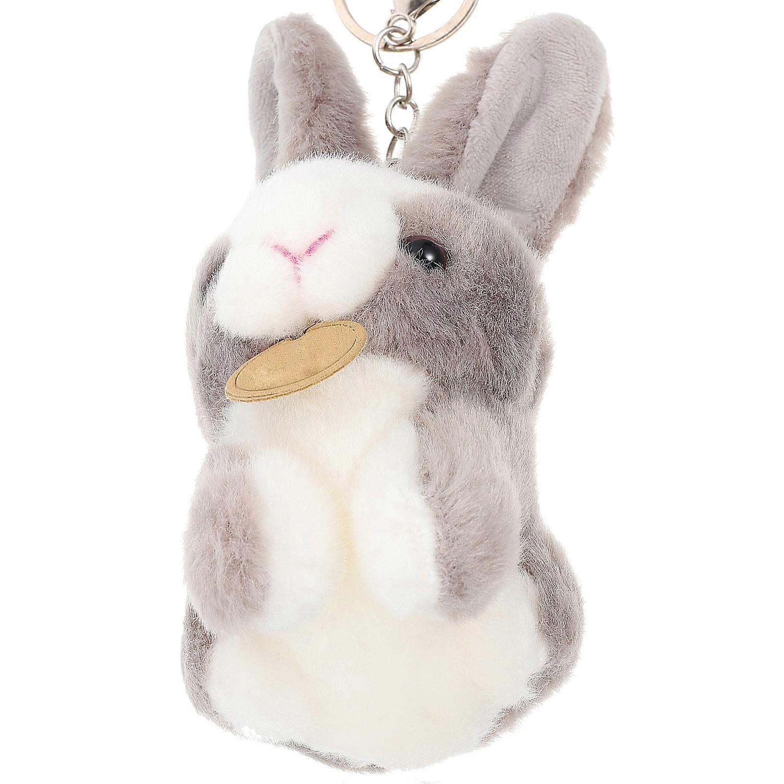 Cute Animal Keychain Plush Rabbit Bag Charm For Women With 14X7CM Size And Unique Style 1Set