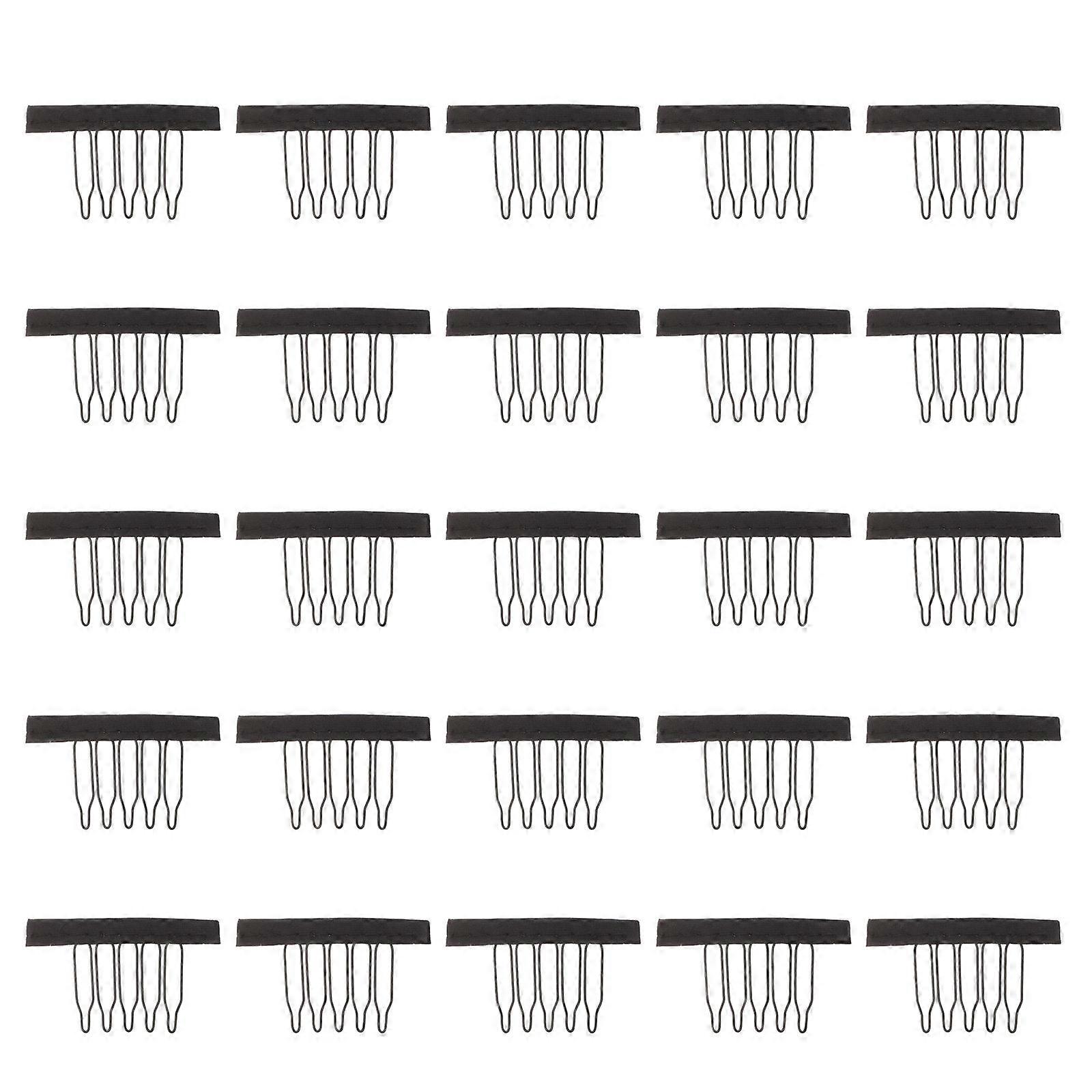 25PCS Wig Clips Combs for Wig Caps, Durable Teeth Combs, Hair Accessories for DIY Wig Making, Easy to Secure for Professional & Personal Use