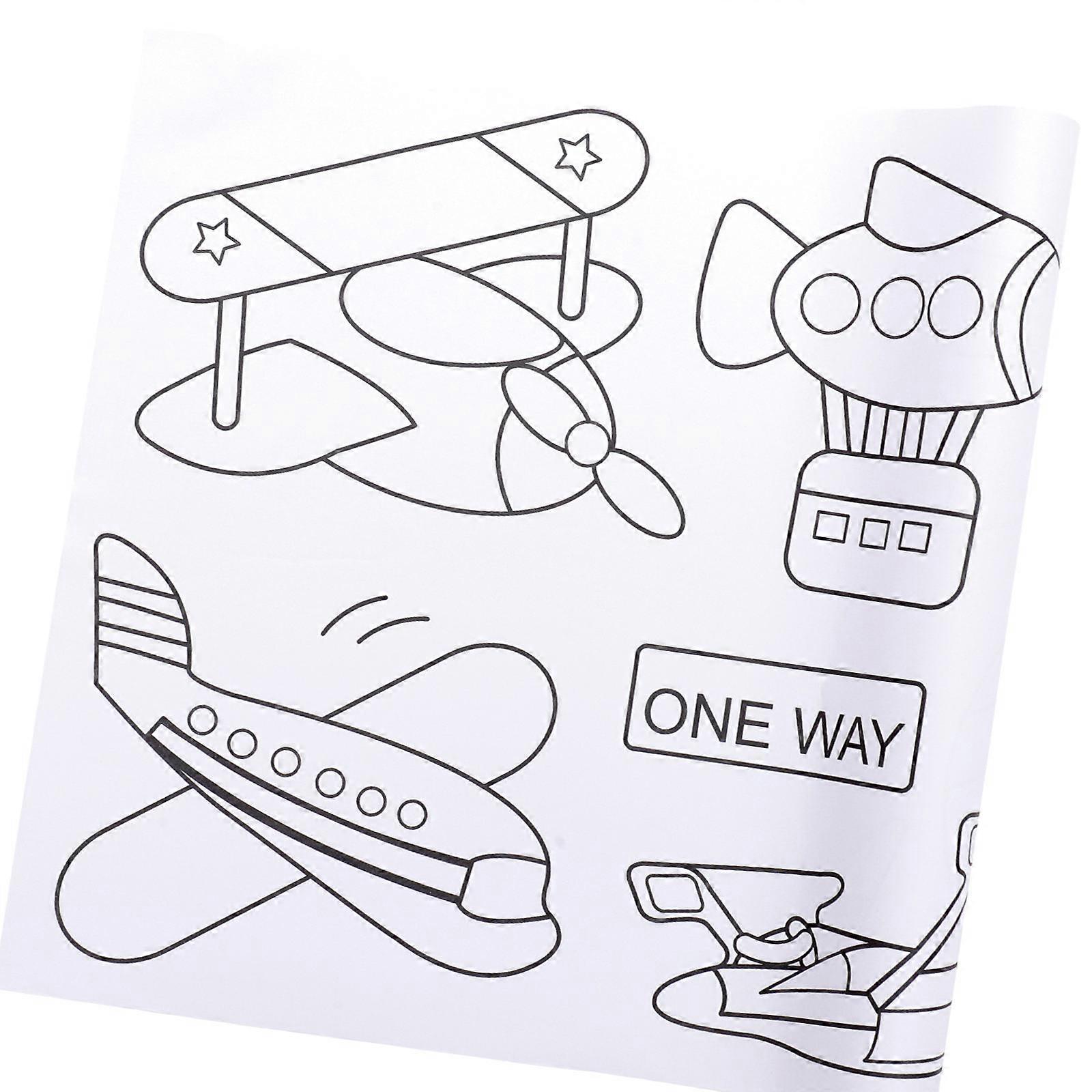 Children's Graffiti Paper For Childhood Enrichment Parent-child Activities 300X30CM Segmented Design 1Set