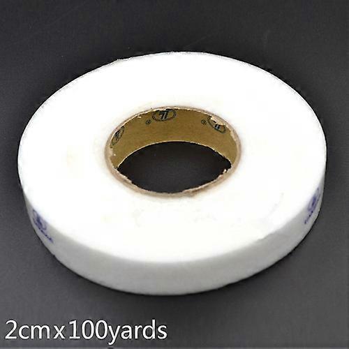 100 米 91 米白色双面胶带热绳布胶带熨斗，用于 DIY 织物服装服装缝纫配件