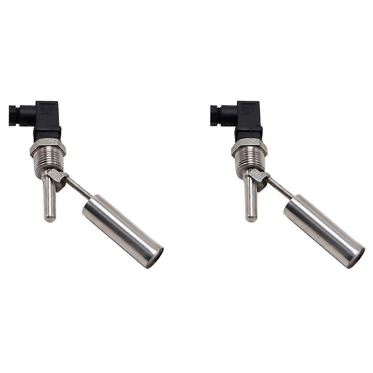 2PC Liquid Float Water Level Sensor Side Mount Float Switch Safe Stainless Steel Under 220V