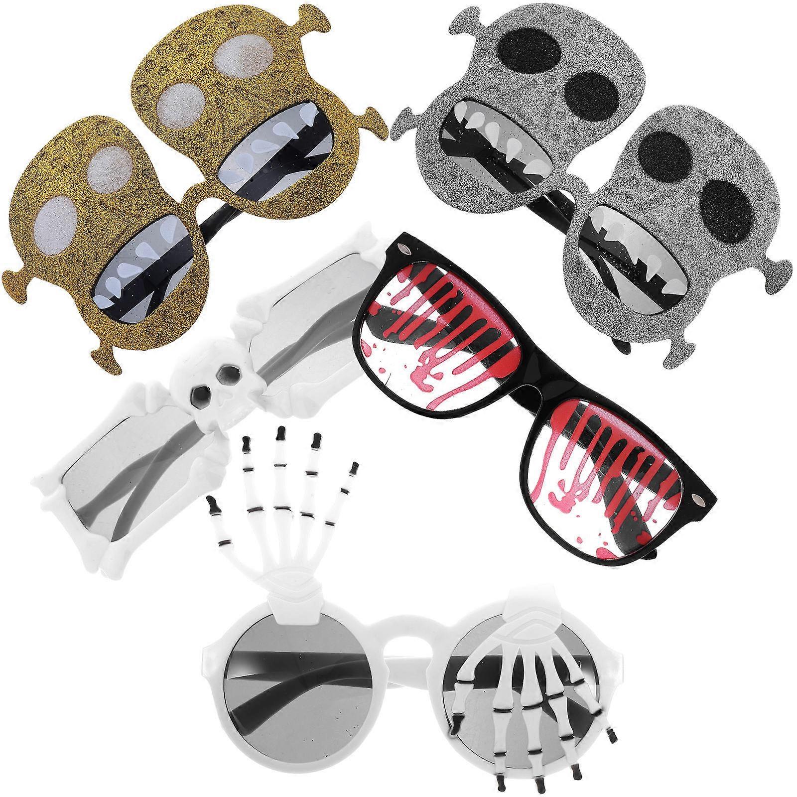 Halloween Glasses Props with Unique Designs for Party Decoration Assorted ColorFashionable and Fun Material