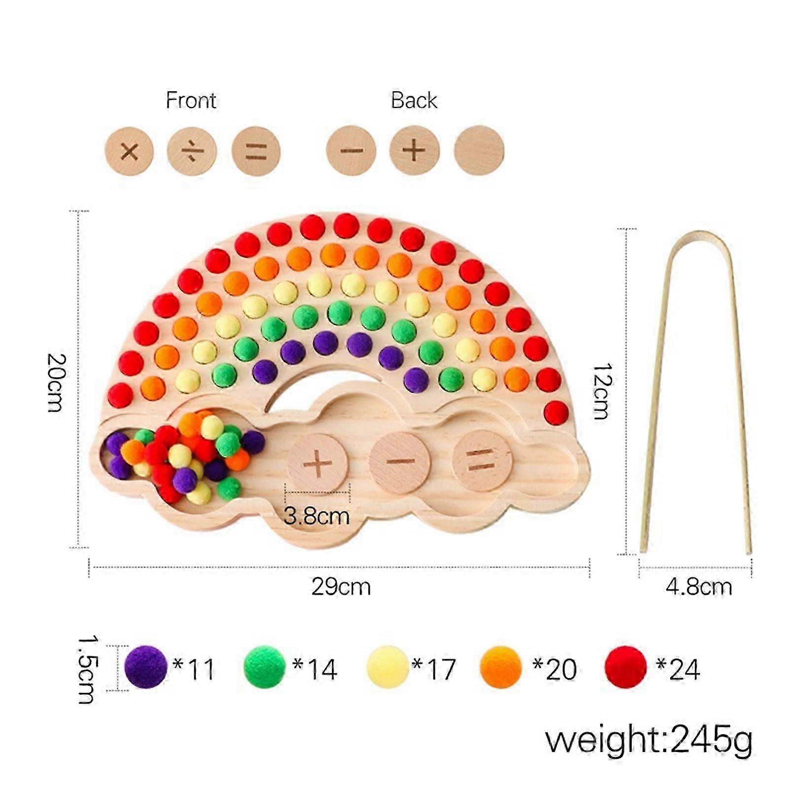 Beads Game Counting Matching Game, Bead Counting Fine Motor Skill Preschool Learning Activities, Boys and Girls Gift for 3 and up!