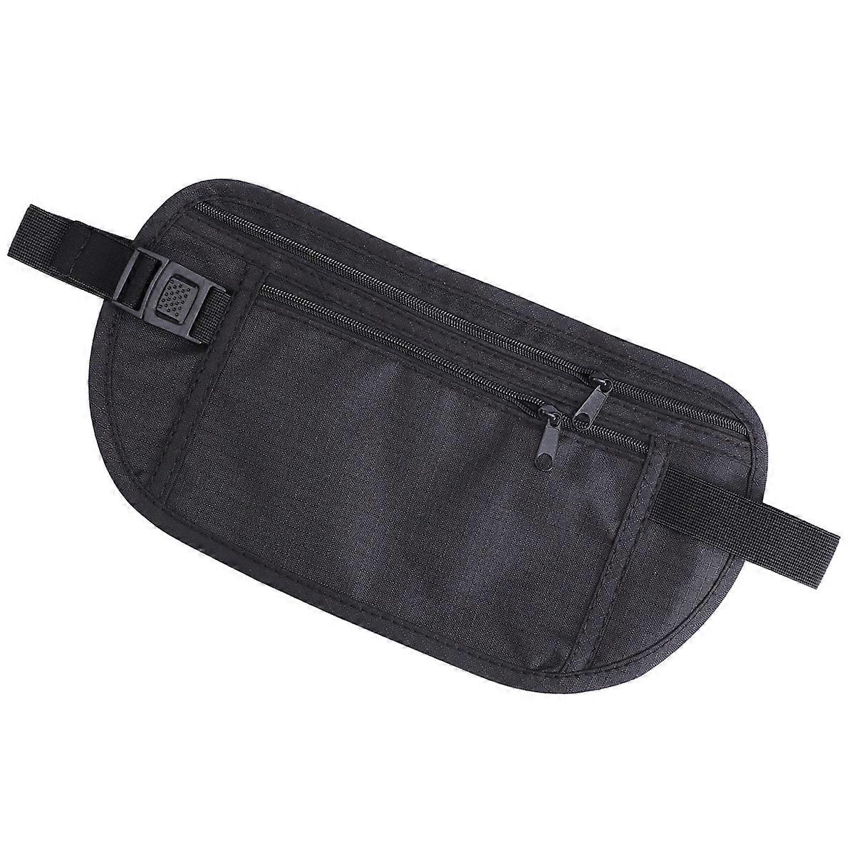 Ultra Adjustable Money Belt Waist Wallet with Breathable Mesh Back, Secure Clip Travel Pouch for Phone Cash Keys, Comfortable Outdoor Sports Bag