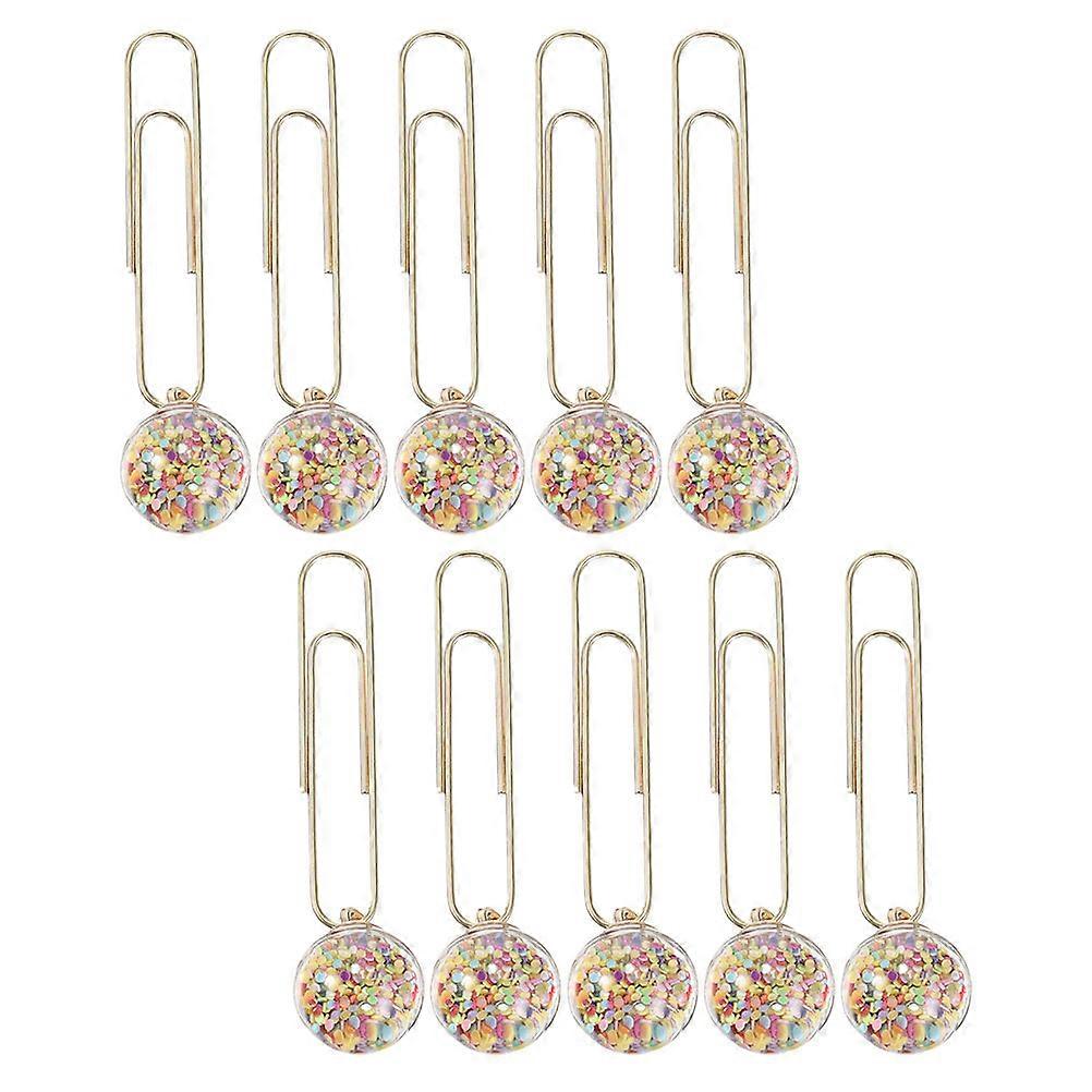 10Pcs Cute Paper Clips Creative Office and School Document Organizers