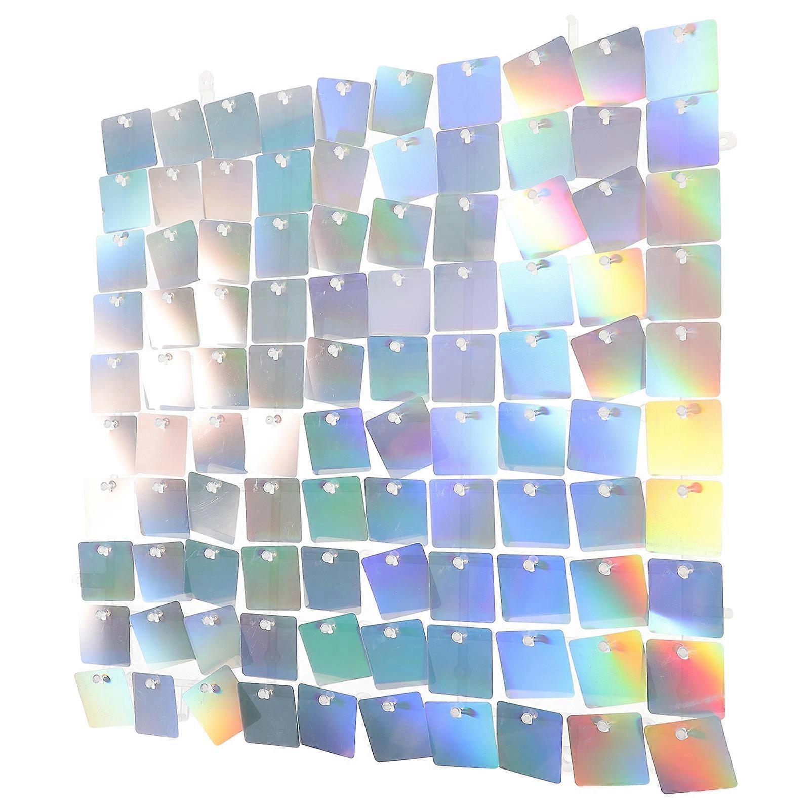 Shimmer Wall Backdrop Panel Decorative Glitter Background for Parties and Events Multi Plastic