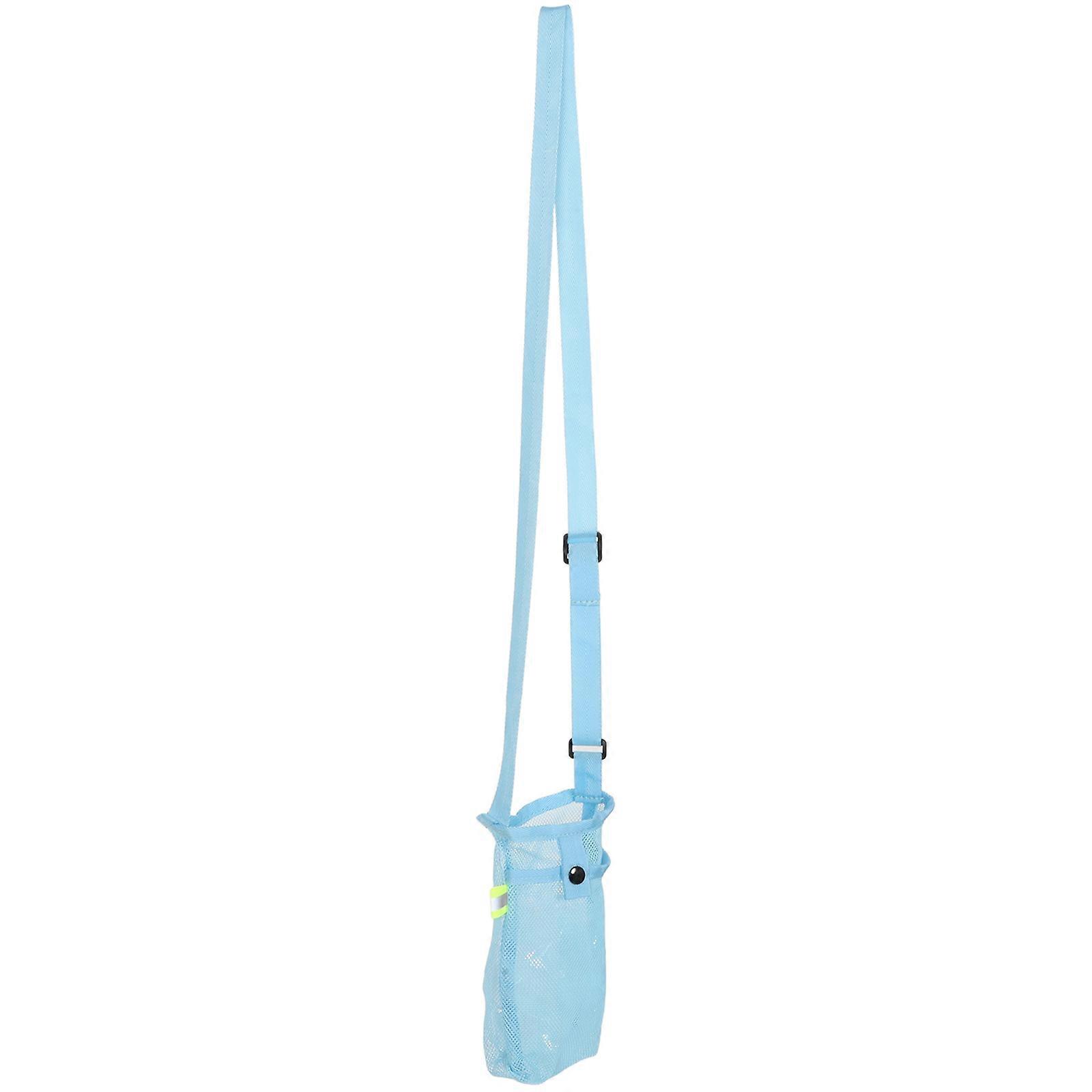 Masteelf Water Bottle Sling Bag with Adjustable Strap 1 Set Mesh Carrier Crossbody Holder for Travel