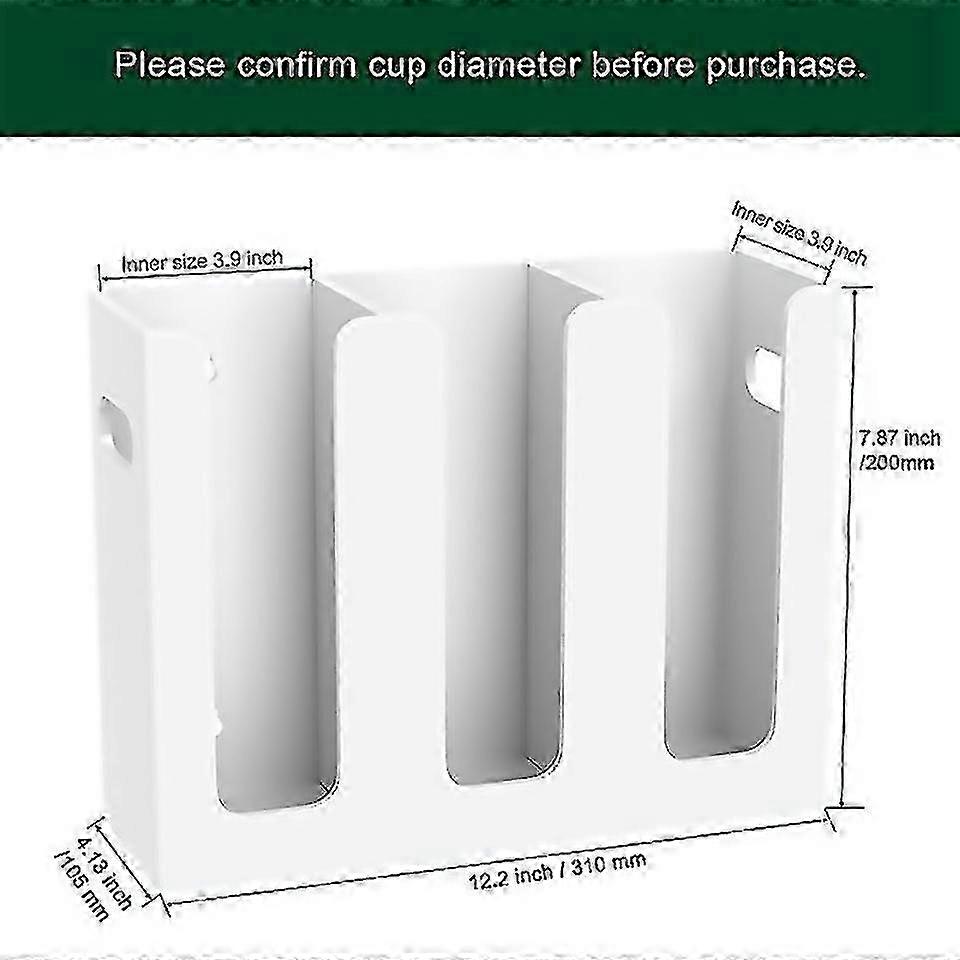 For Free Punching Wallmounted Cup Holder