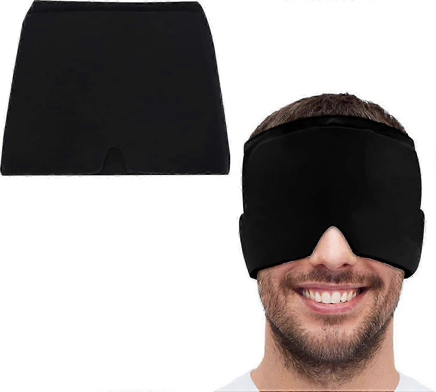 1 Pcs Cool Coletment In Gel, Extendable Elastic Cooling Mask, Hot And Cold Compression Mask