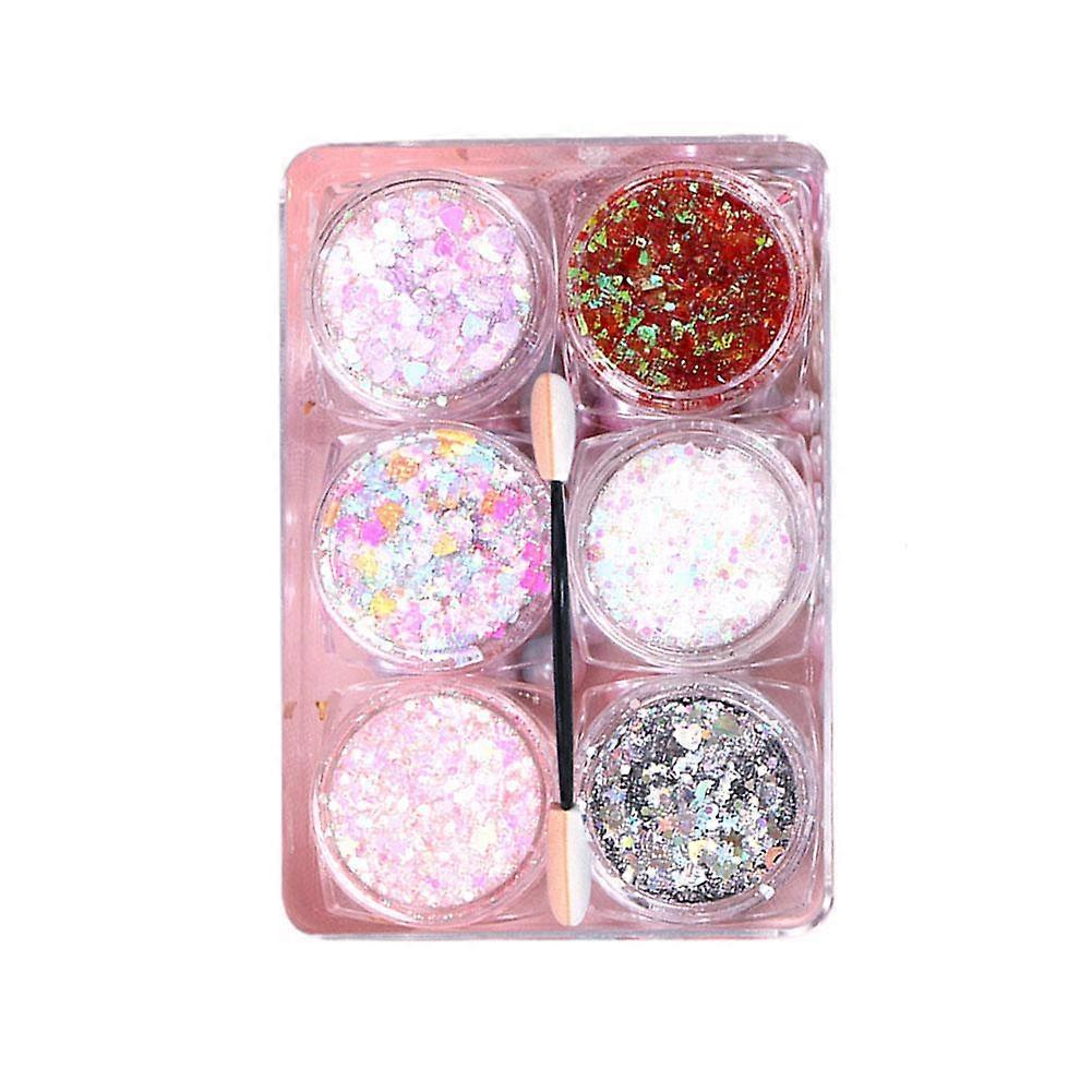 Colours Glue Eye Makeup Stickers Sequins Glitter Waterproof