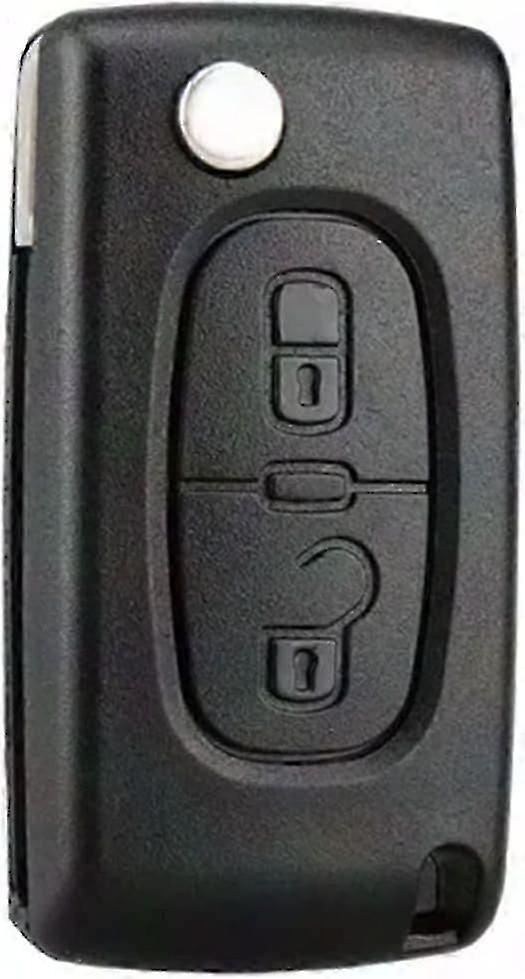 Peugeot 207 307 308 C Folding Flip Key Shell CE0536 with 2 Buttons