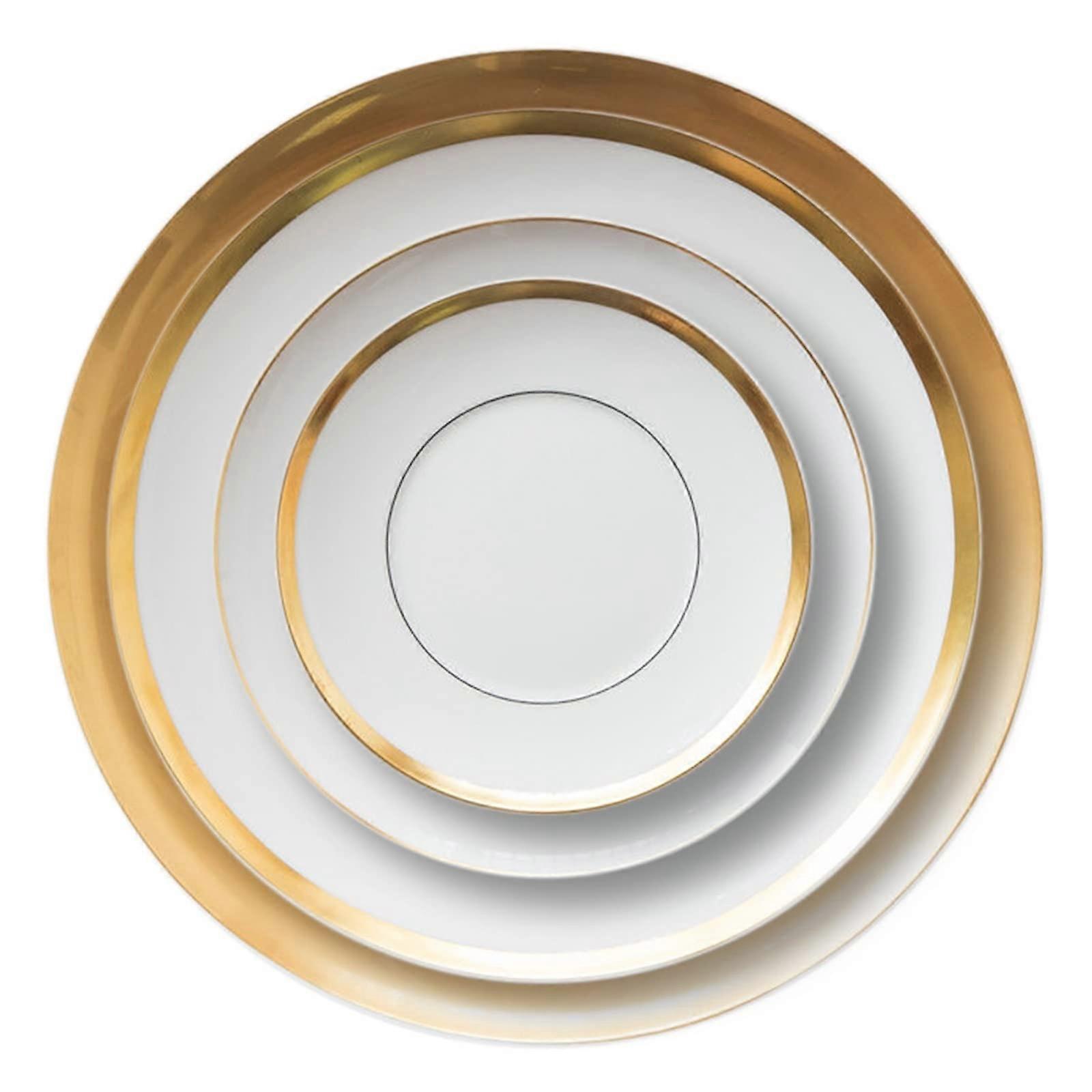 Phnom Penh Plate Bone China Dinnerware Set, Wide Plate, Steak Dessert Fruit Tableware APCS-D