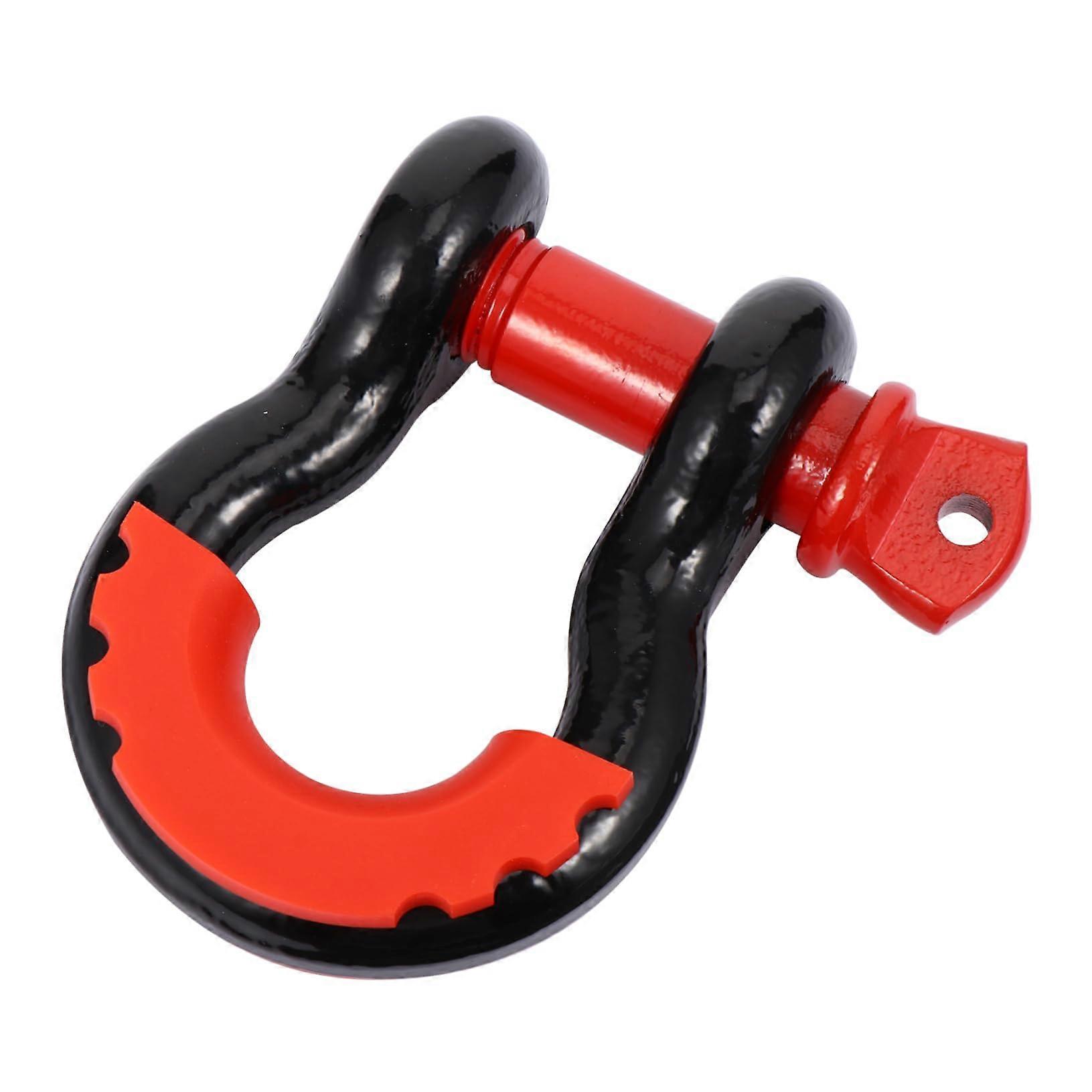 Connect You Type Shackle Steel Towing Hitch Hook for Trailer Luggage Carrier, Black Towing Fork Shackle Compatible with Most Vehicles