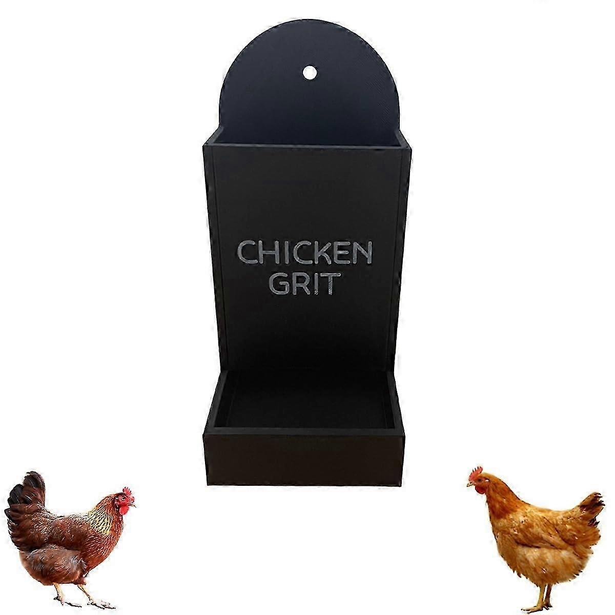 Hanging Gravity Poultry Feeder, Grit Dispenser Chicken Feeder, No Waste Design Feeding Station for Hens Ducks Coop