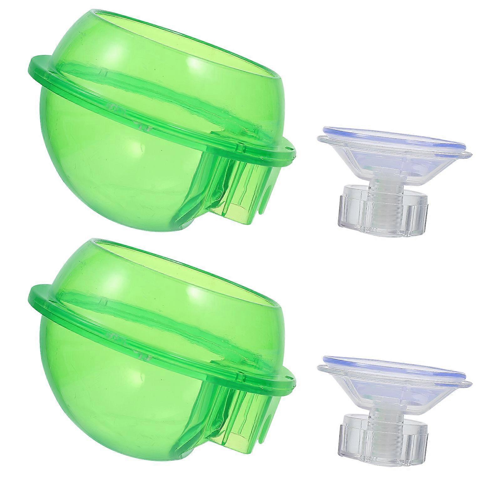 2Pcs Reptile Feeders Anti-escape Lizard Food Container Crawling Pet Feeding Tool