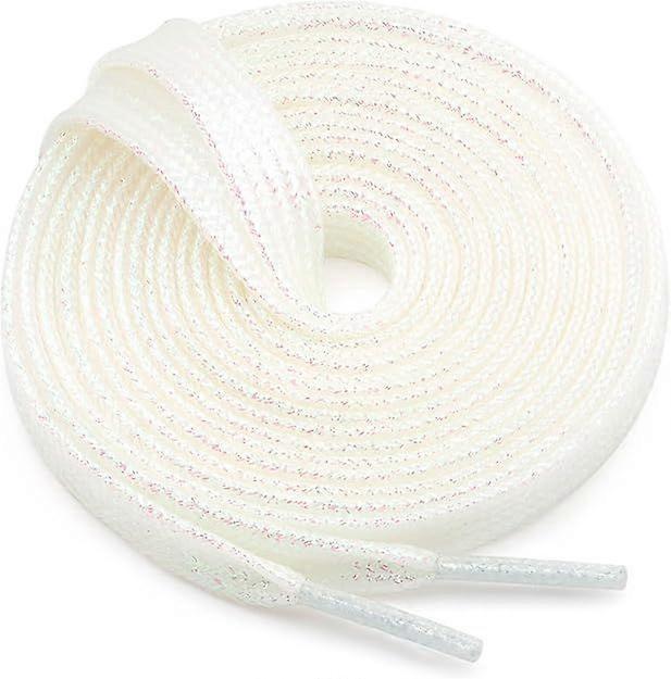 New Flat Glitter Laces: Sneaker Metallic Glitter Laces - 2 Pairs
