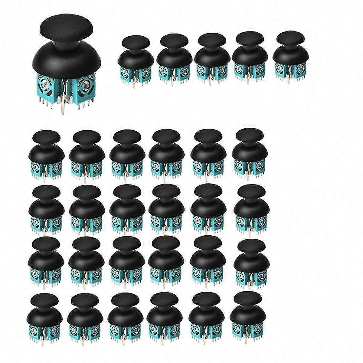 30PCS 3D Joystick Potentiometers with Caps for PS2/360 Game Controller - B10K Analog Joystick Replacement