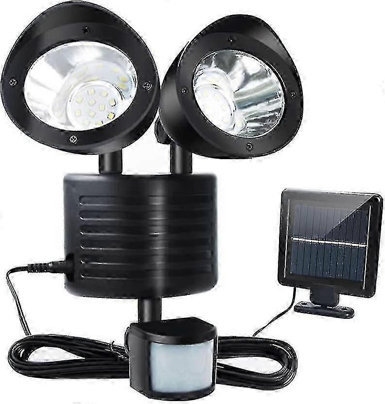 outdoor Solar Light 22 Leds Outdoor Led Floodlight With Motion Sensor, 2 Adjustable Floodlights With, Ip55 Waterproof Outdoor Led Spotlig