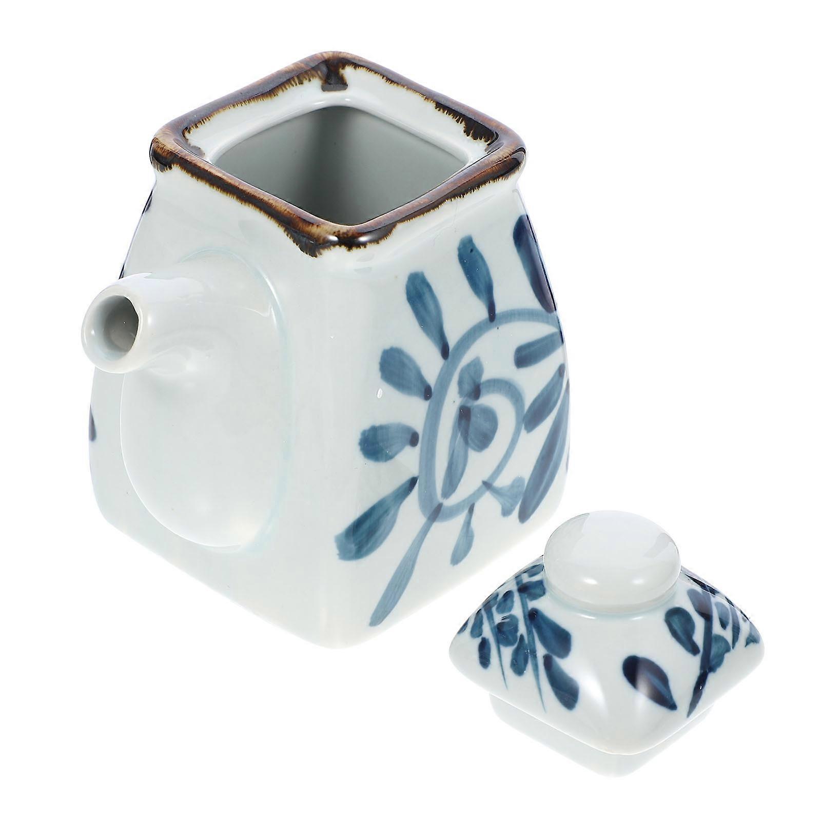 Ceramic Condiment Pot with Sealing Lid for Kitchen Storage in Assorted Color 7.87x3.54x3.94 Inches