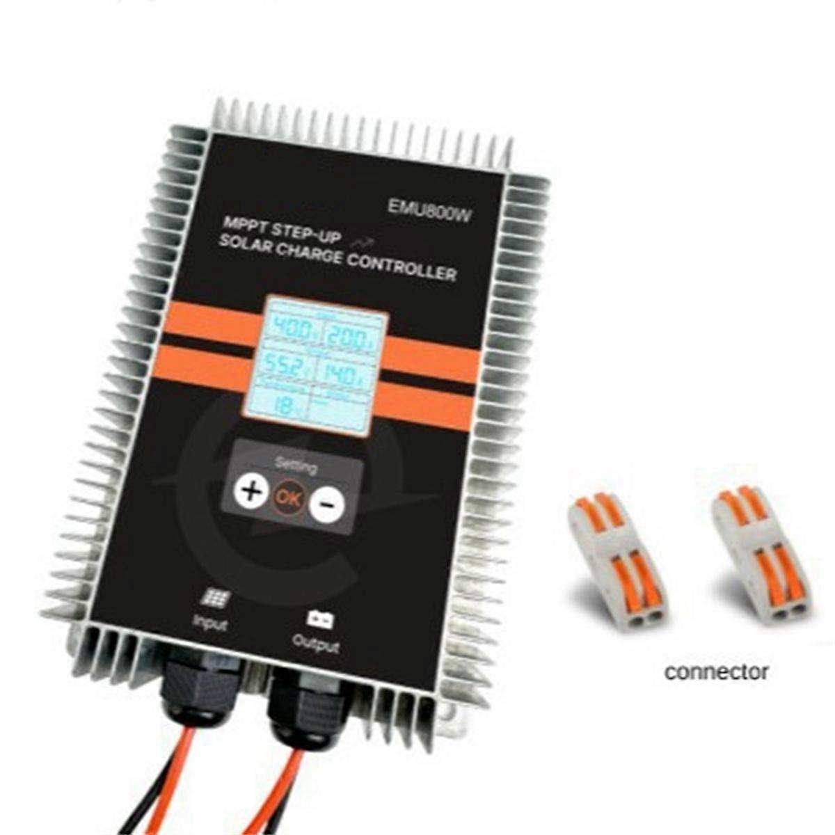 Boost MPPT Solar Charging Controller 24-85V to 18-65V 800w Voltage Adjustable with Display Automatic