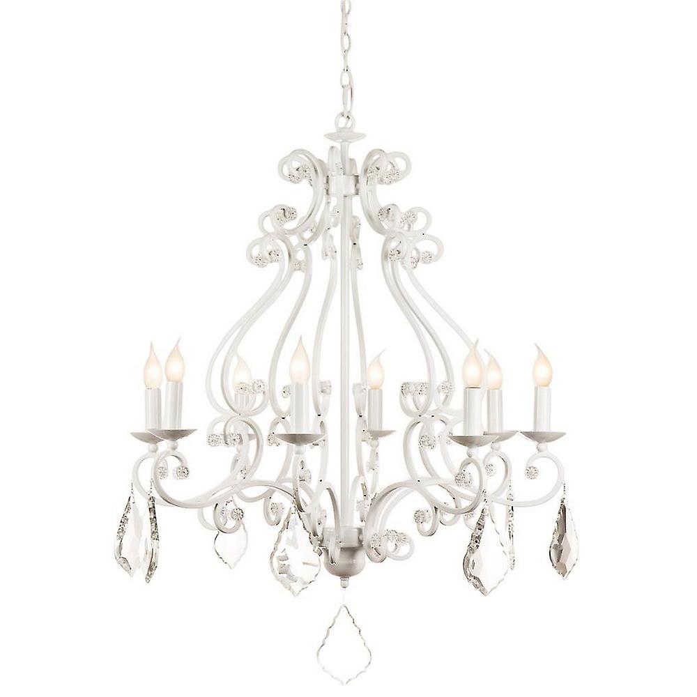 Barozzi Multi Arm Chandeliers Glossy White