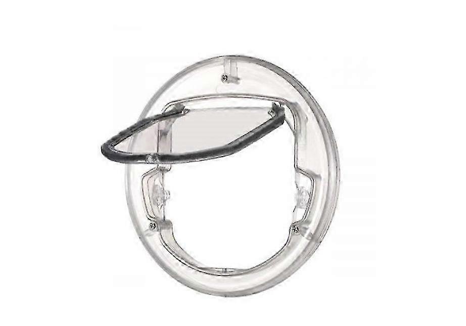 4 Ways Round Flip Clear Pet Door Home Cat Door Lockable Security Entry