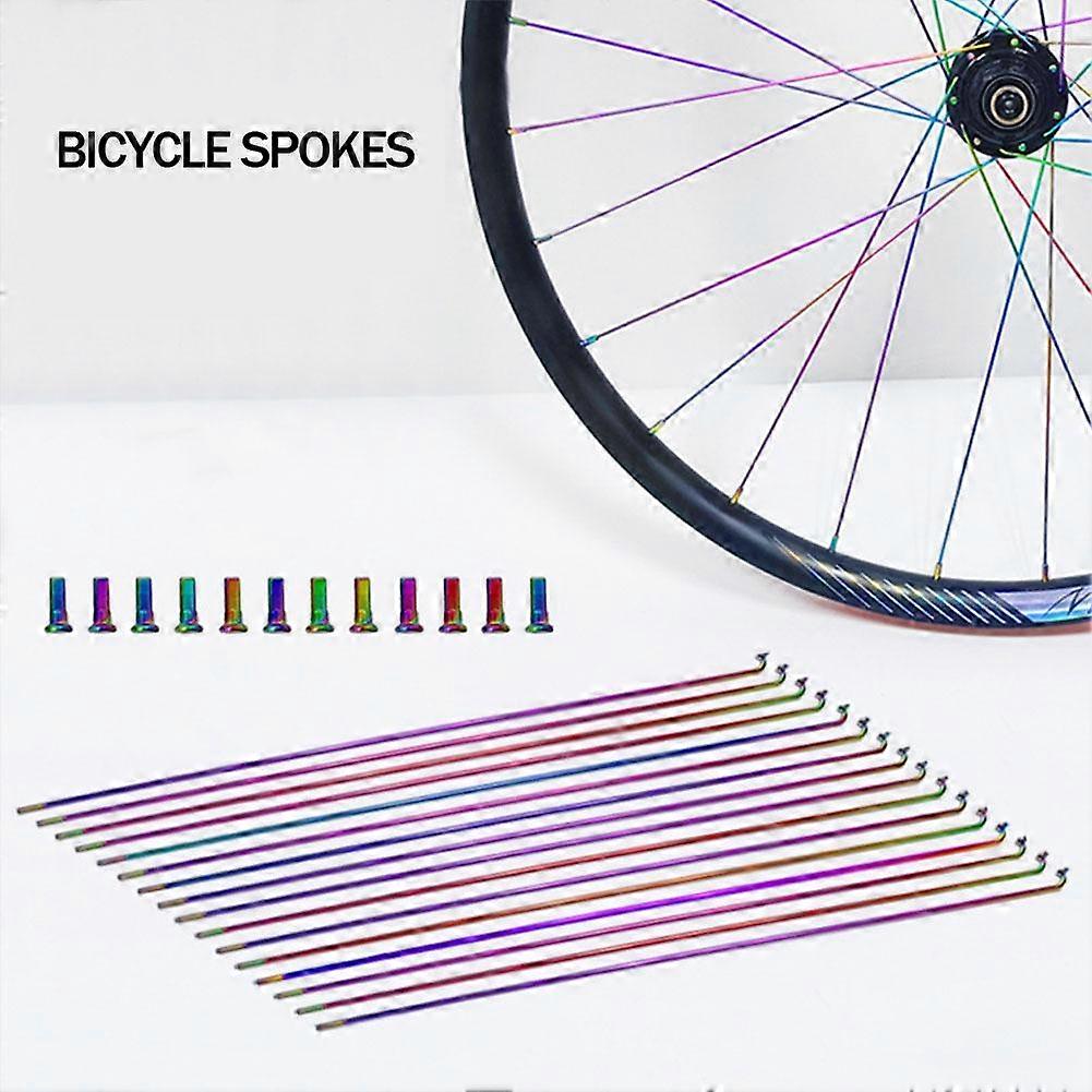 Bicycle Spokes Stainless Steel Colorful Durable & Universal 12 Pieces