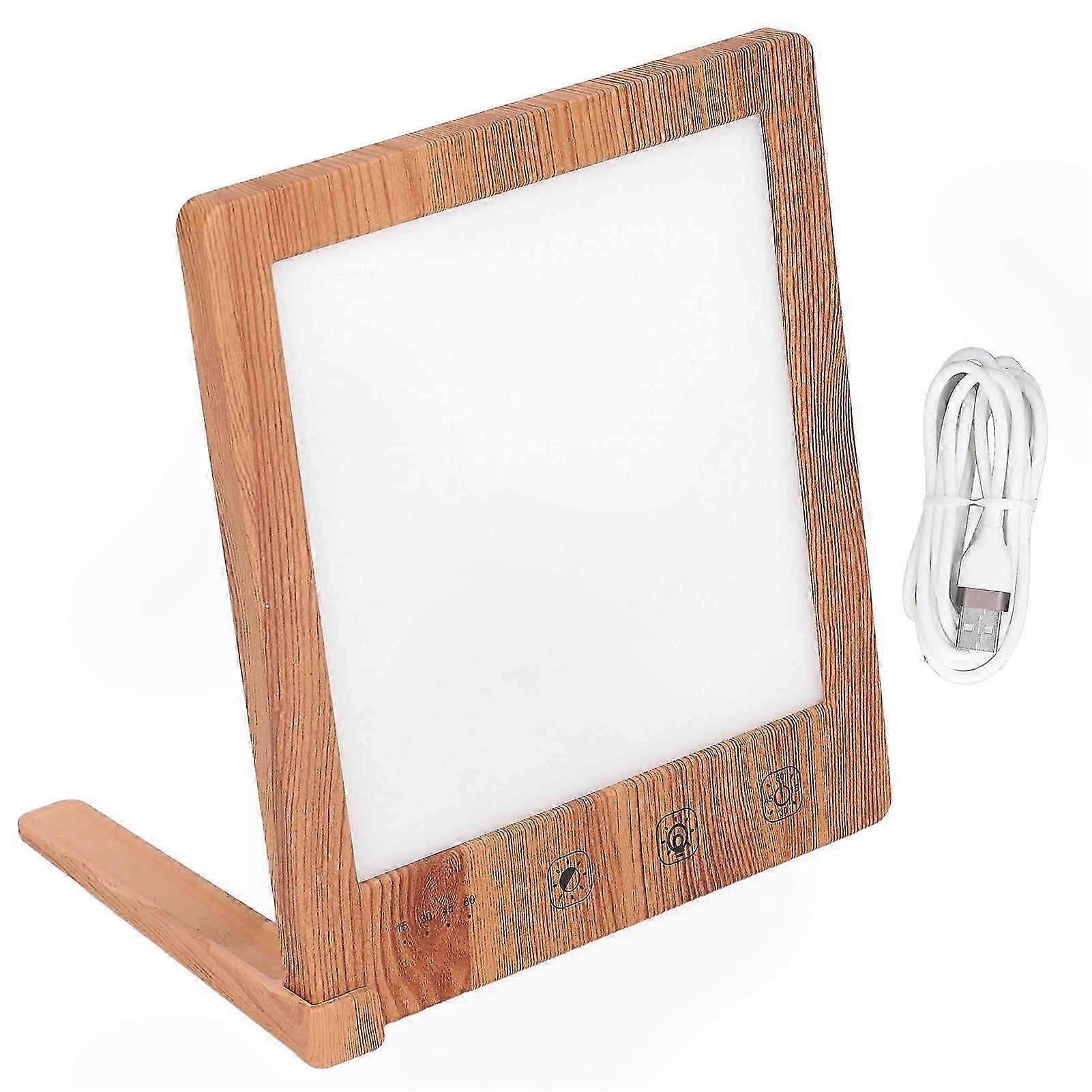 Full Spectrum Light Therapy Lamp 10000LX LED Adjustable Brightness Timer Touch Control Sunlight Simulator