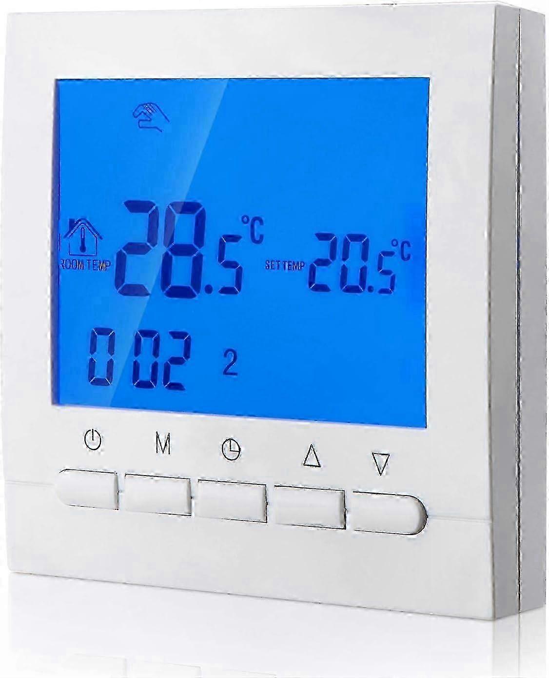 Digitales Thermostat mit 2-Draht-Anschluss und Wochenendprogrammierung für Heizungsanlagen