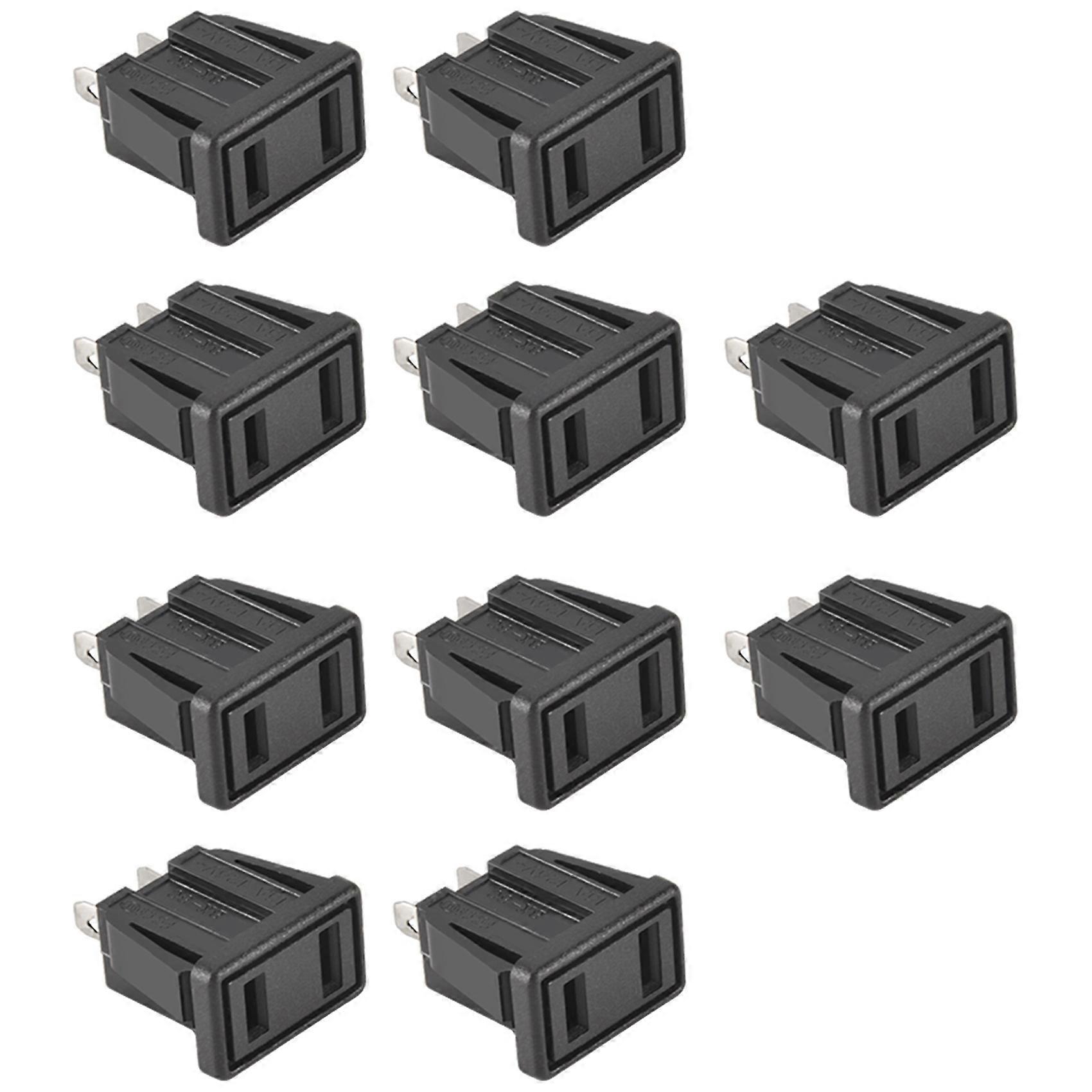 10 x US Type Panel Mounting AC Power Socket Outlet AC 250V 10A