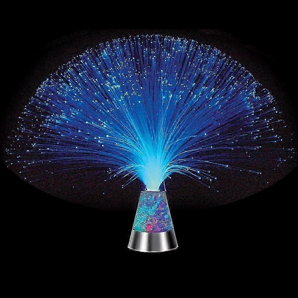 Fiber Optic Lamp with Color-Changing LED Light Glacier Night Light