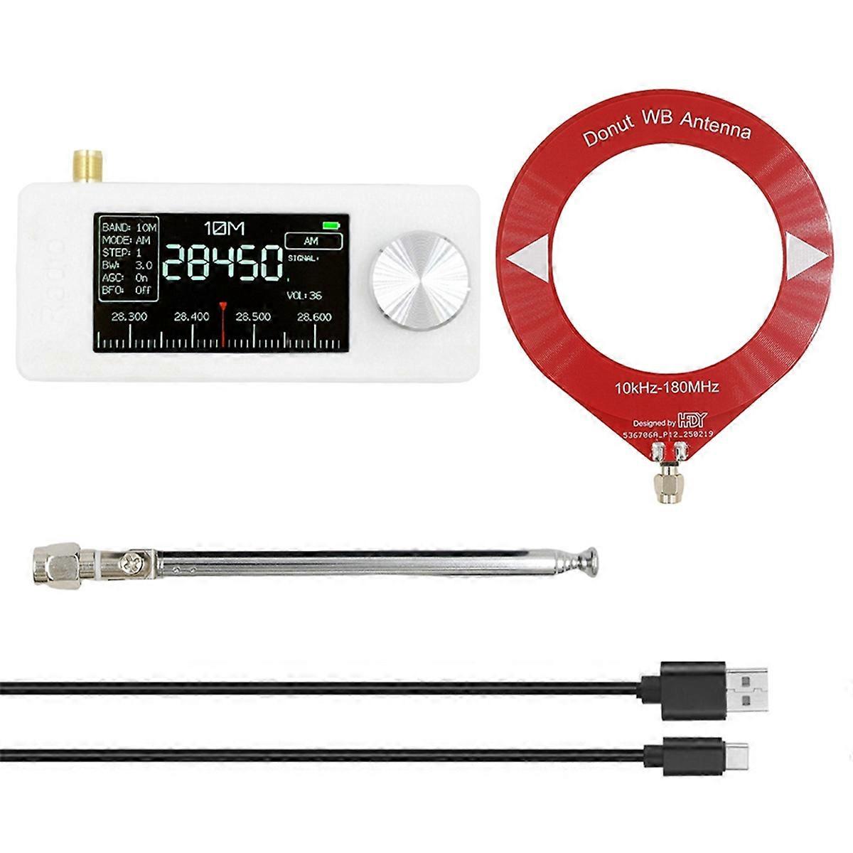 SI4732 Portable Mini Radio Receiver 10Khz-180Mhz AM FM Radio HF SW MW VHF Mini Pocket Radio with Antenna
