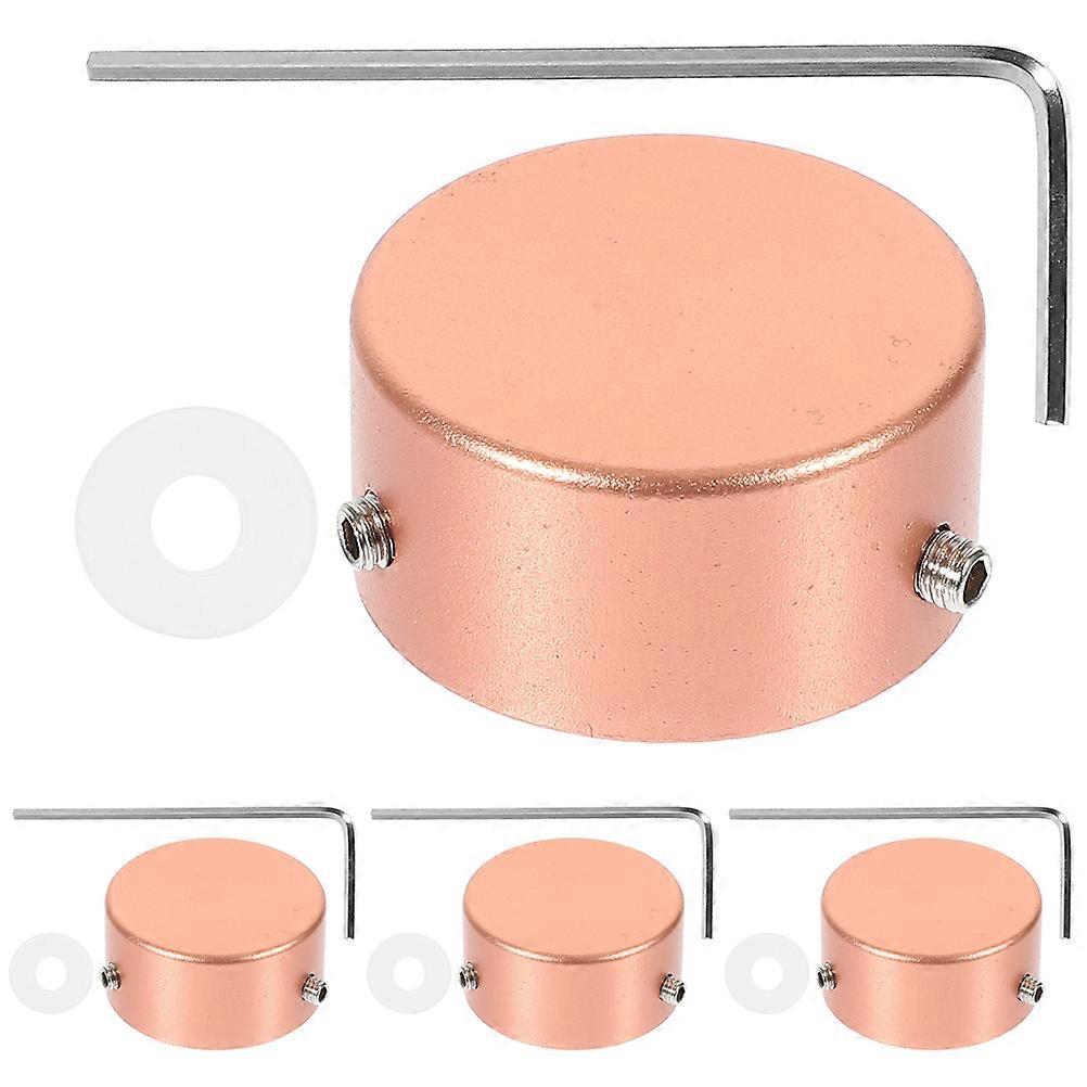 Guitar Pedal Button Caps Metal Footswitch Cap Guitar Effects Usage 2.4x1.2cm Easy Installation 1 Set