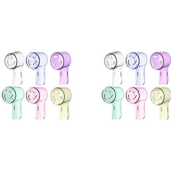 12-pack Toothbrush Heads, Dust Cover Compatible with , Fits for IO Series, Convenient Travel, Multicolor
