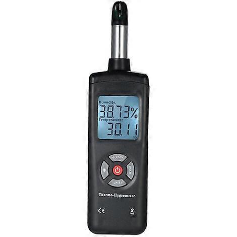 Digital LCD Thermo-Hygrometer, Wet Bulb Dew Point Temperature Detector
